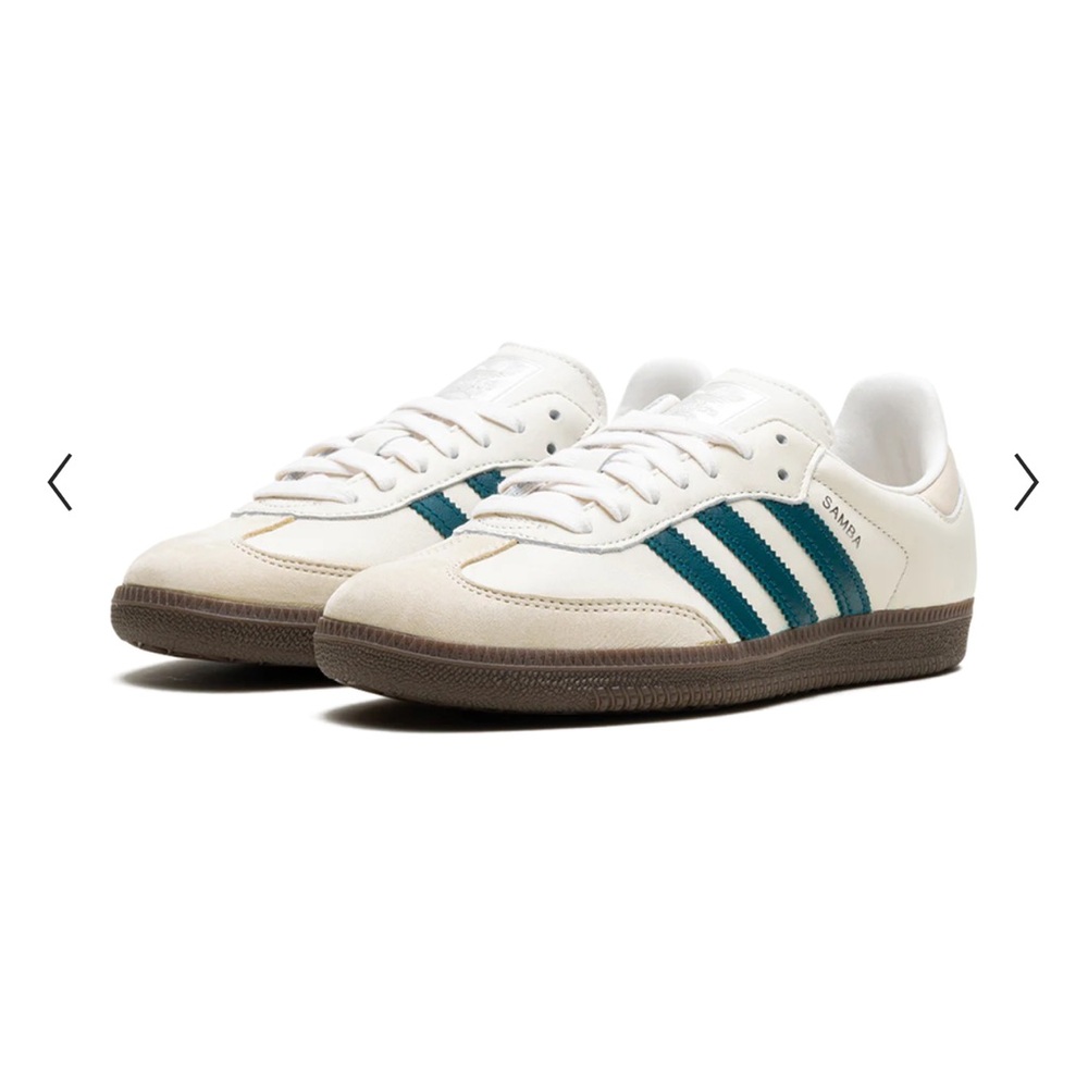 Adidas Samba OG Cloud White (Cream)
Legacy Teal Women's Size 10 Sneakers - Picture 5 of 10